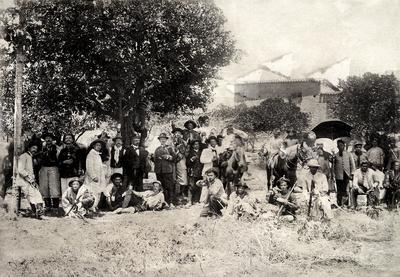 General C. Eugênio e oficiais em Queimadas