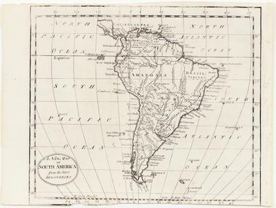 A New Map of South America from the latest Discoveries