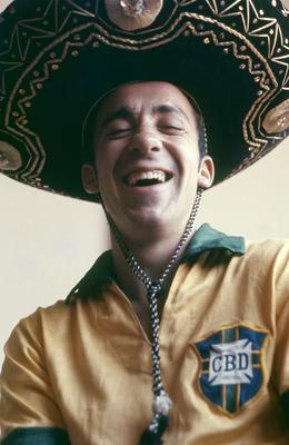 Eduardo Gonçalves de Andrade, o jogador de futebol Tostão, na época da classificação para a copa do Mundo no México