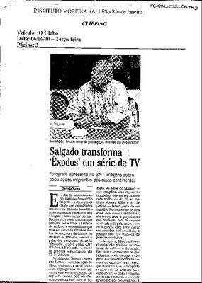 Salgado transforma "Exodos" em série de TV