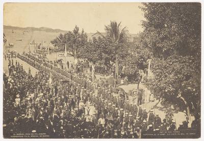 Visita do General Roca - desembarque no Arsenal da Marinha