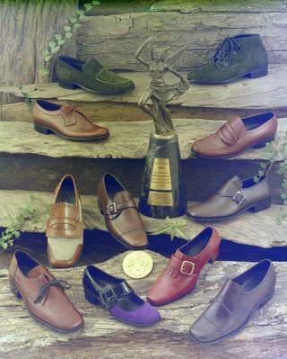 Campanha publicitária para sapatos da Classic Indústria de Calçados e Artefatos de Couro Ltda.