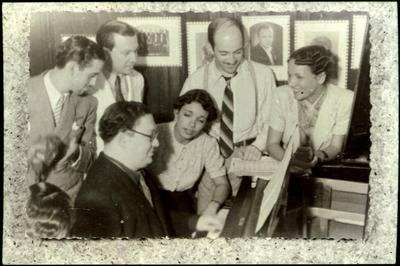 Augusto Vasseur, Ascendino Lisboa, Aurora e Carmen Miranda (reprodução)