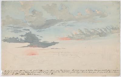 5º estudo. Outro céu de aurora. S. Carlos, 8 de outubro de 1832