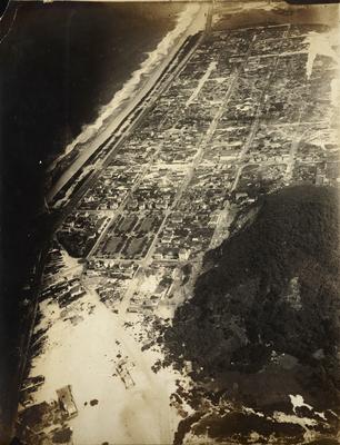 Vista aérea das praias de Ipanema e Leblon; a partir de Copacabana