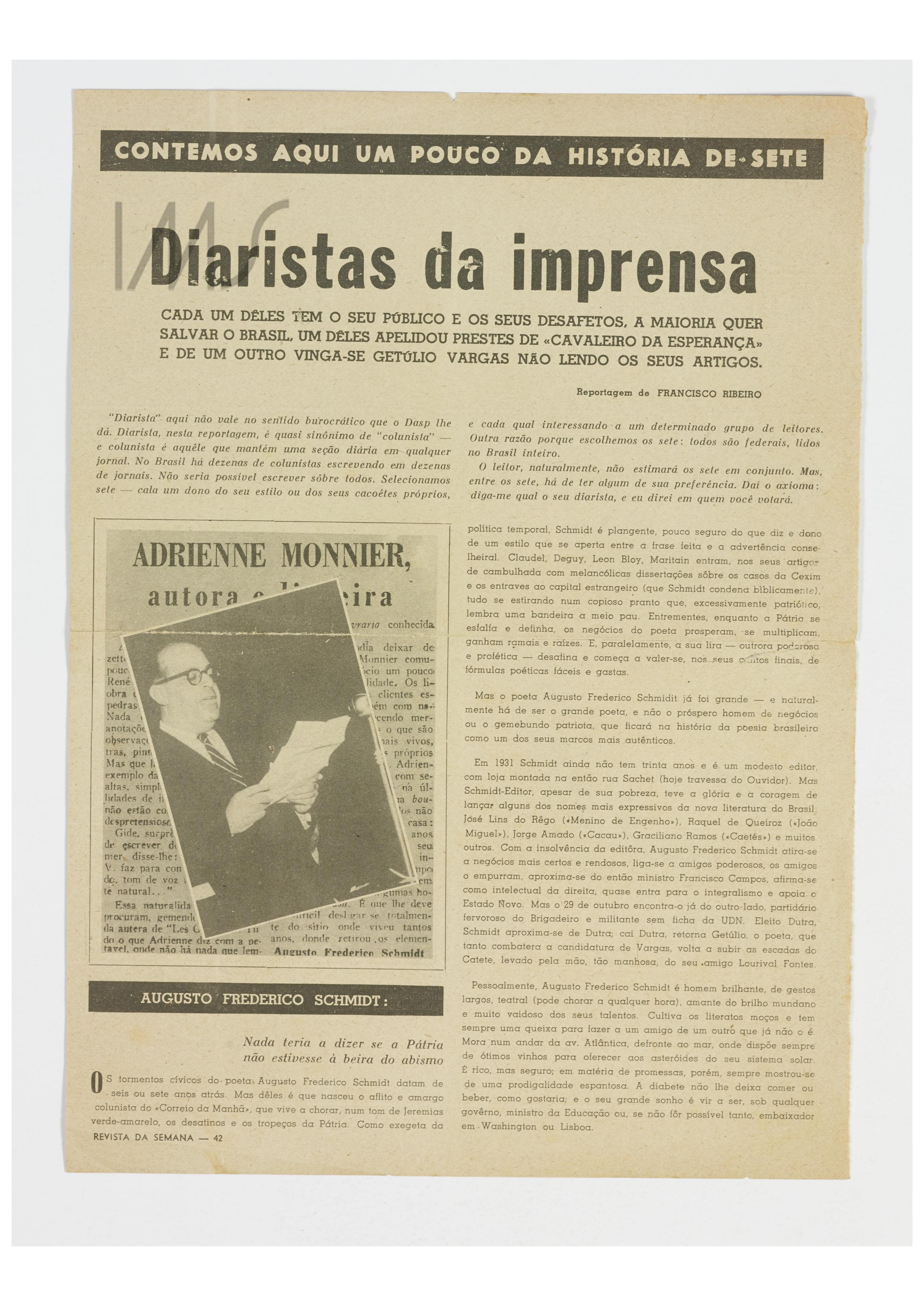 Diaristas da imprensa