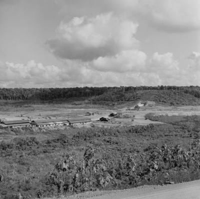 Cachoeira do Paredão, campo de obras da hidrelétrica Coaracy Nunes