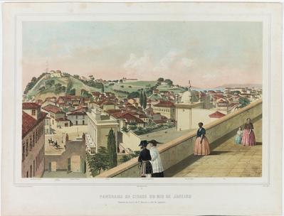 3. Panorama da Cidade do Rio de Janeiro Tomado do morro de St. Antonio a vôo de passaro