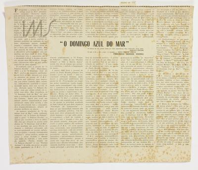 O domingo azul do mar