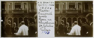 Último dia da visita do presidente Agustin Justo ao Rio de Janeiro; missa na Candelária, com a presença de Darcy Vargas