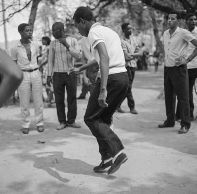 Passista no ensaio na Mangueira