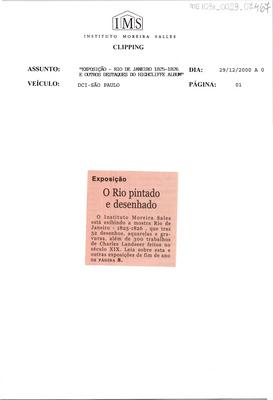 Exposição - O Rio pintado e desenhado.