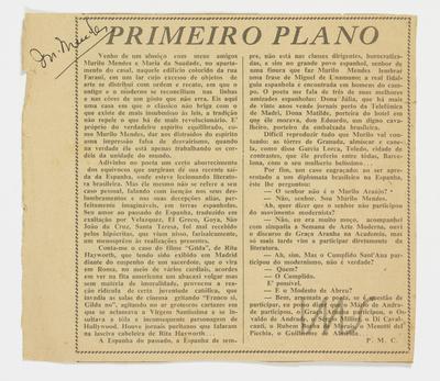 Venho de um almoço...