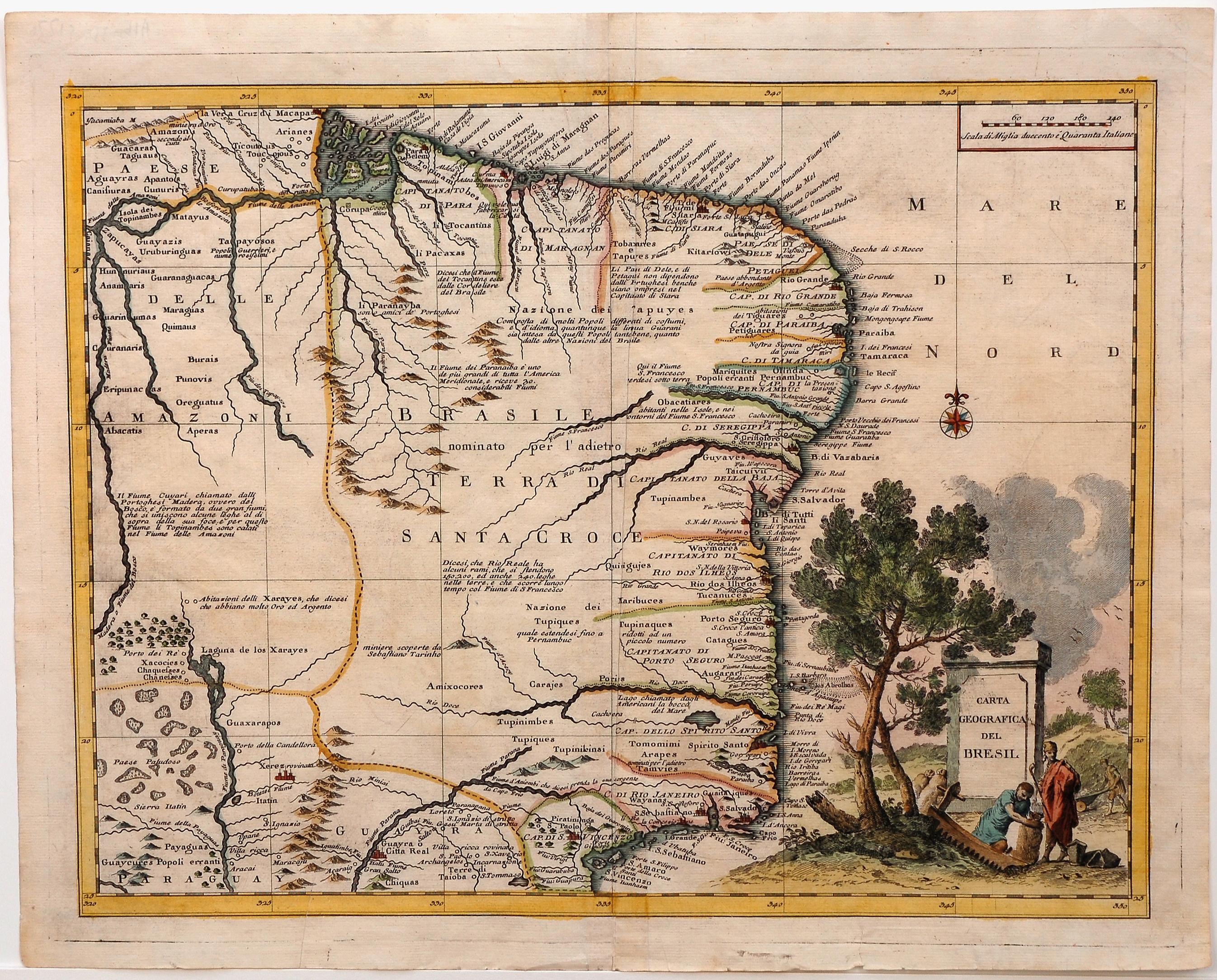 Carta Geografica del Bresil