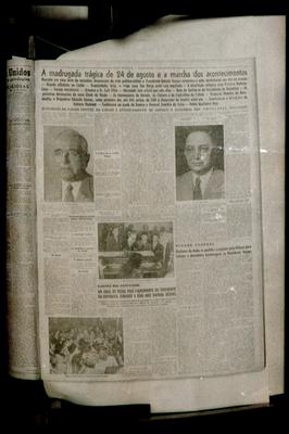 Getúlio Vargas e Café Filho (reprodução de periódico)