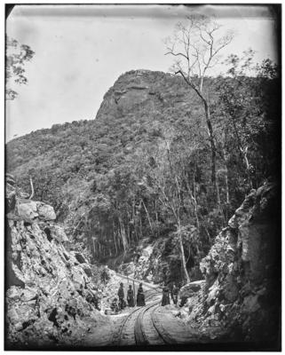 Estrada de Ferro do Corcovado, pessoas nos trilhos