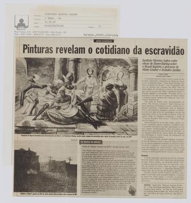 Artes Plásticas: Pinturas revelam o cotidiano da escravidão