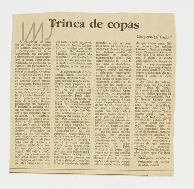 Trinca de copas