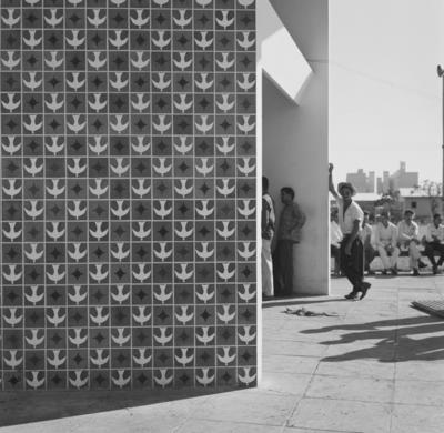 Igrejinha de Nossa Senhora de Fátima. Painel de azulejos de Athos Bulcão