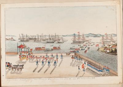 (O festivo desembarque da Princesa Leopoldina no dia 6 de novembro de 1817)