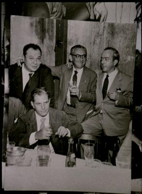 Antônio Maria, Ary Barroso, Vinicius de Moraes e Paulo Mendes Campos (reprodução)