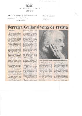 Ferereira Gullar é tema de revista