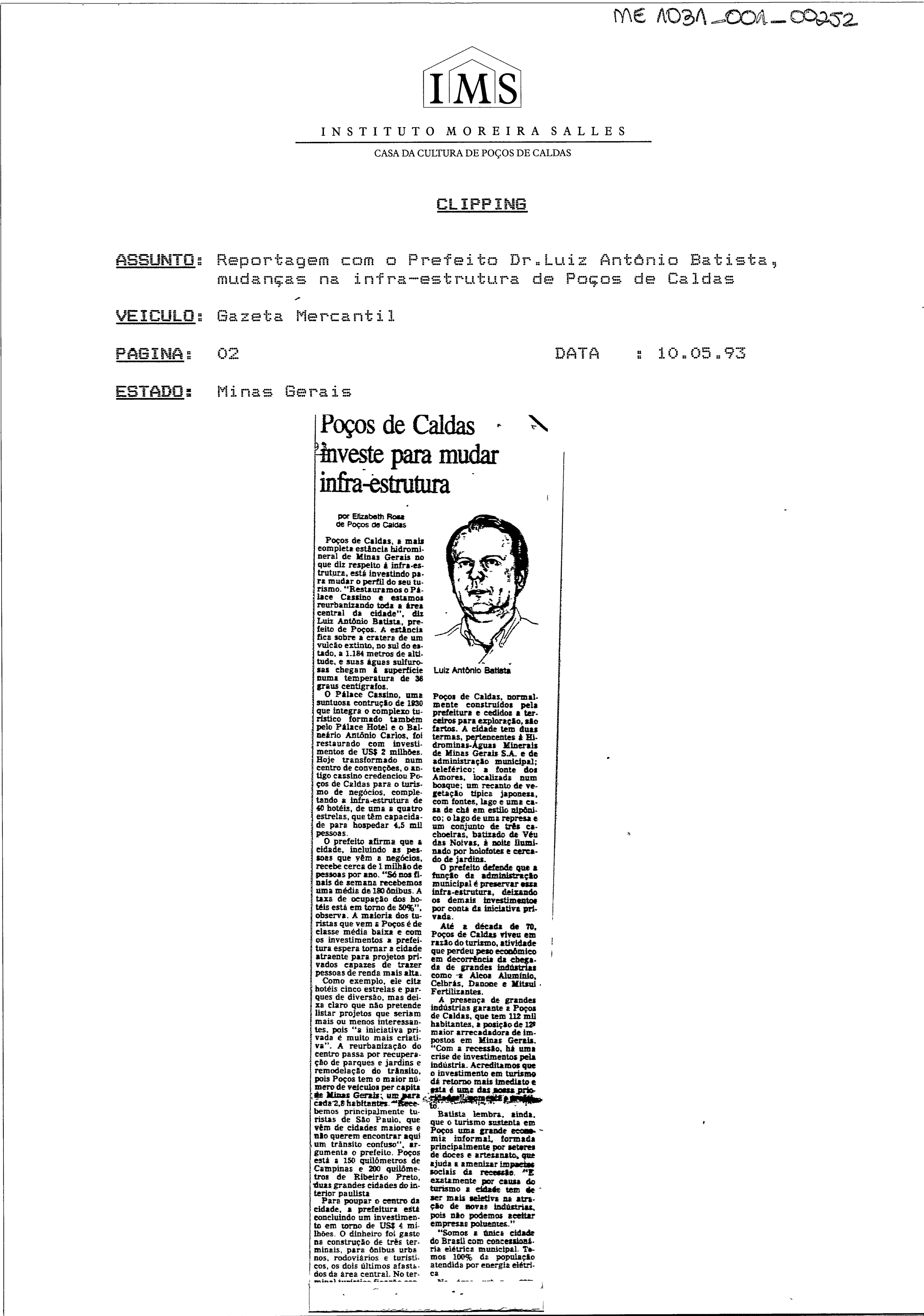 Poços de Caldas investe para mudar infra-estrutura