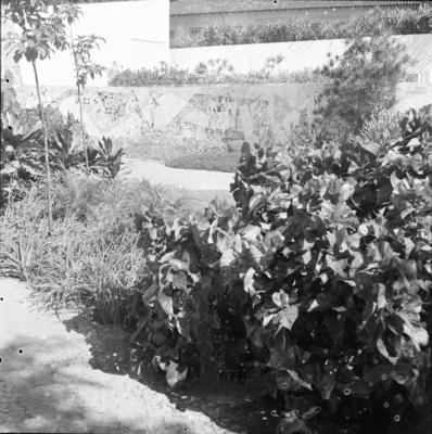 Painel de Burle Marx na residência de Walther Moreira Salles, projeto de Olavo Redig de Campos