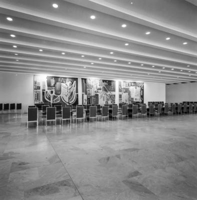 Tapeçaria de Burle Marx, na Sala Brasília - "Vegetação do Planalto Central"