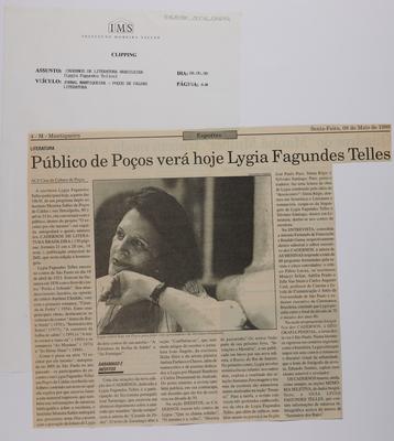 Público de Poços verá Lygia Fagundes Telles