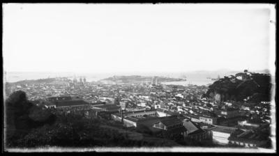 Vista do centro da cidade - Ilha das Cobras, Candelária e Mosteiro de São Bento