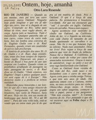 Ontem, hoje, amanhã