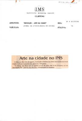 Arte na Cidade no IMS