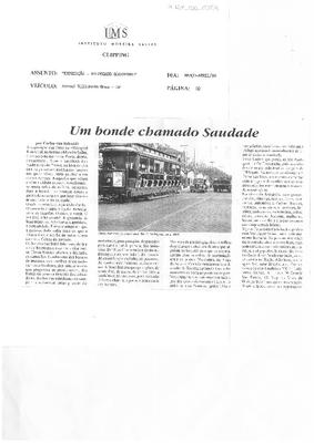 Um bonde chamado saudade