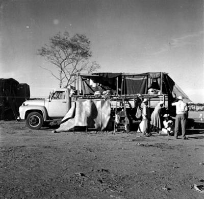 Acampamento de romeiros