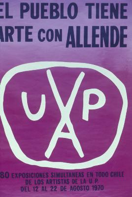 Reprodução de cartaz feito por artistas chilenos