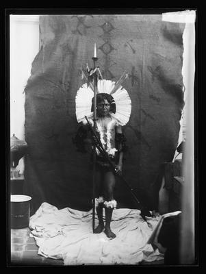 Indígena do povo Kayapó em estúdio