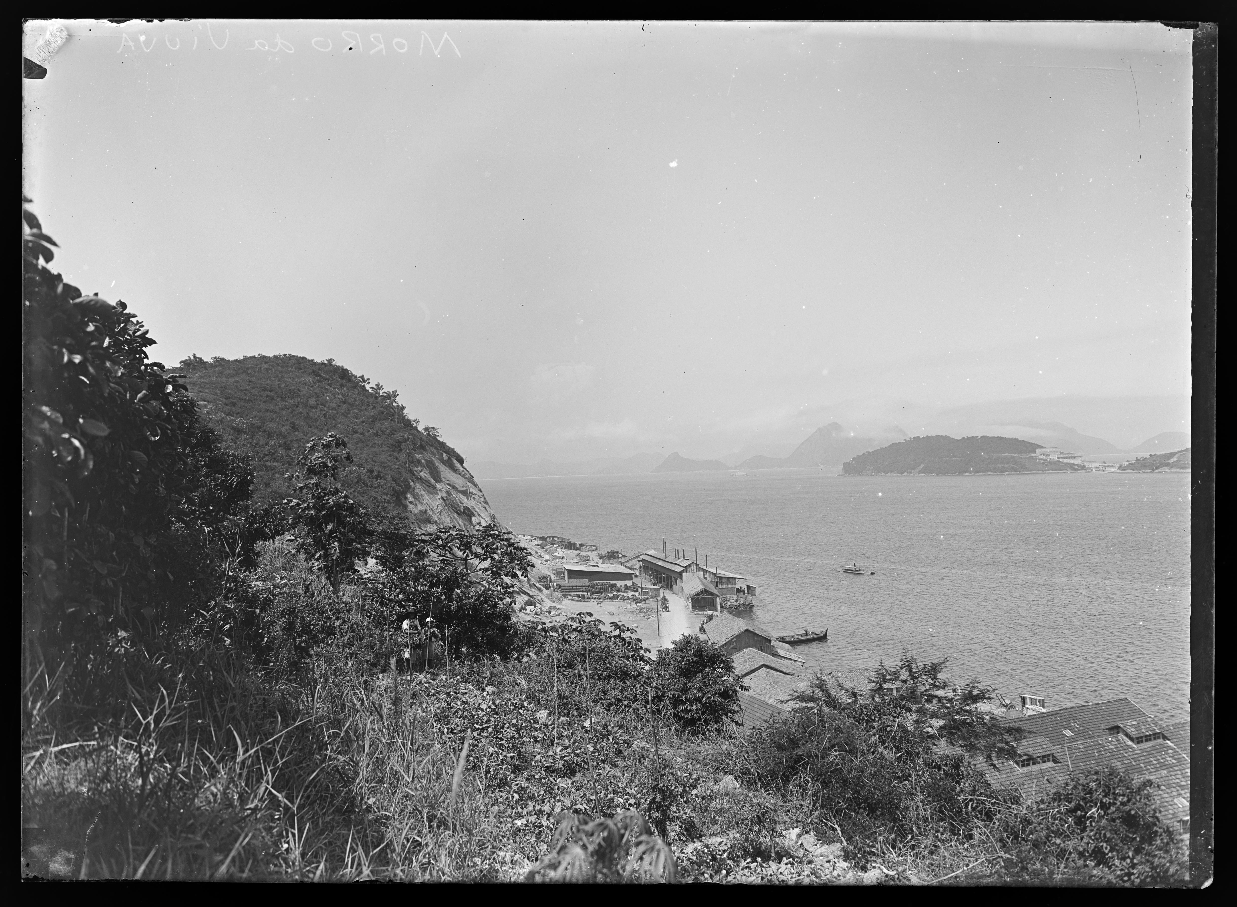 Morro da Viúva; vista para a Baía de Guanabara