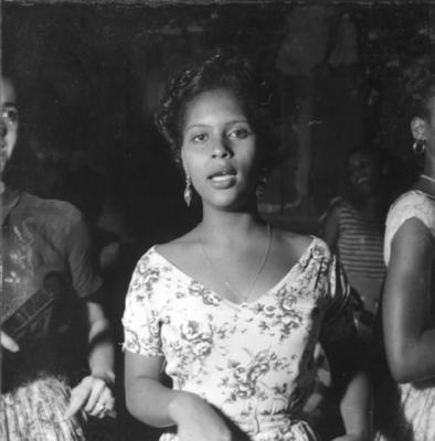 Mulheres no ensaio na Mangueira