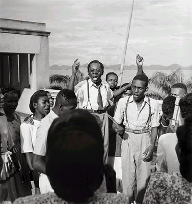 Grande Otelo em ensaio do Teatro Experimental do Negro
