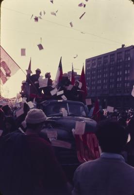 Manifestações a favor do governo de Salvador Allende
