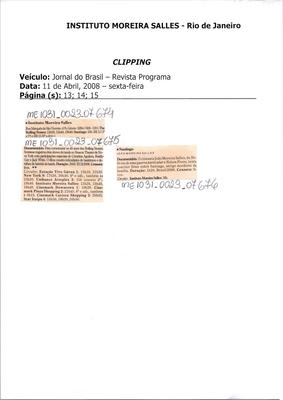 Santiago.
João Moreira Salles.