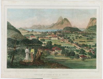 12. Panorama da Cidade de Rio de Janeiro Tomado do morro do Sm. Clemente a vôo de passaro