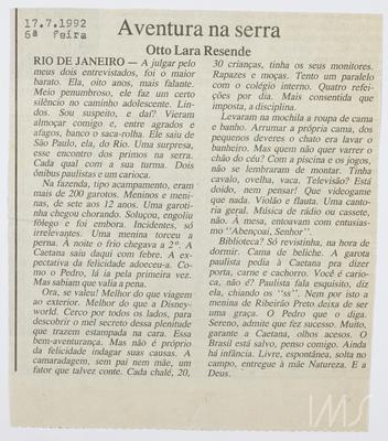 Aventura na serra