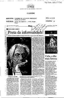 Poeta da informalidade