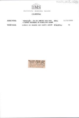 Rio de Janeiro 1825-1826 e Outros Destaques do Highcliffe Álbum.