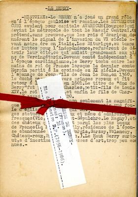 Apontamentos sobre a região de Berry 