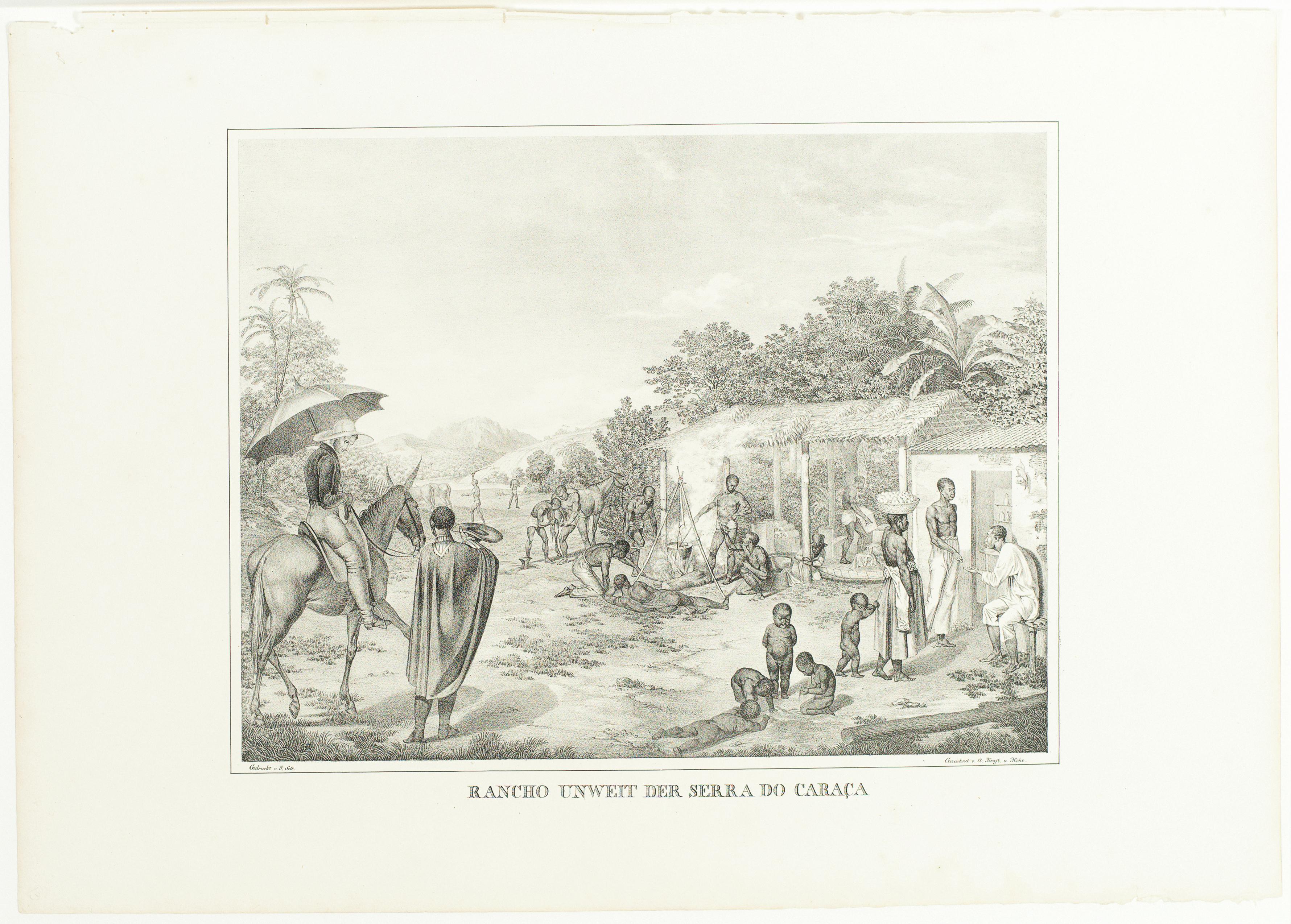 (Rancho à pequena distância da Serra do Caraça)