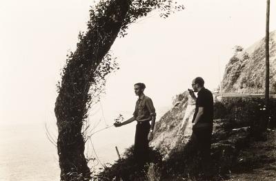 Jorge Bodanzky e Gunther Weimer durante viagem entre Lisboa (Portugal) e Ulm (Alemanha)