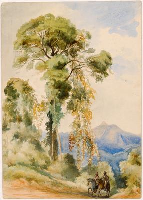 [Dois cavaleiros em uma estrada]